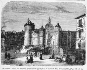 Das Chatelet im 18. Jahrhundert (Gravur)