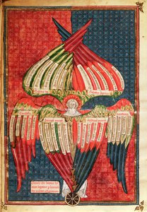 Der Cherub, Nr. 6, aus einem Manuskript zu heiligen Zahlen von French School