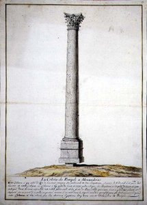 Die Säule von Pompeji in Alexandria, ca. 1700 von French School