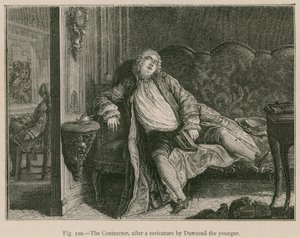 Der Unternehmer, nach einer Karikatur von Dumesnil dem Jüngeren von French School
