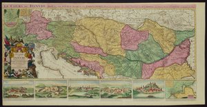 Der Verlauf der Donau von ihrer Quelle bis zu ihrer Mündung, basierend auf den neuesten Memoiren von P. Coroneli und S. Sanson, Geograph des Königs