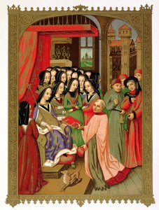Der Hof von Maria von Anjou (1404-63) Ehefrau von Karl VII (1403-61)