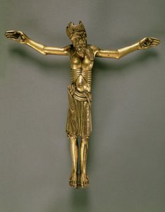 Der gekreuzigte Christus, Französisch, zweite Hälfte des 12. Jahrhunderts von French School