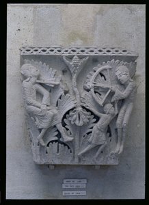 Der Tod von Kain, ursprüngliches Kapitell aus dem Kirchenschiff der Kathedrale von French School