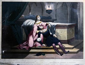 Der Tod von Romeo und Julia, ca. 1830 von French School