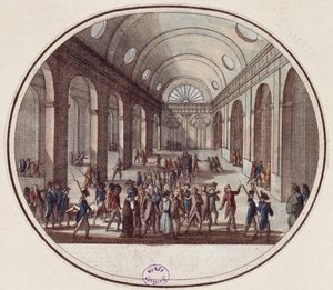 Der Tod von einundzwanzig Girondisten-Abgeordneten, 31. Oktober 1793 (10 Brumaire Jahr 2) von French School