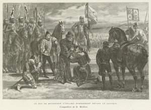 Der Herzog von Burgund verneigte sich demütig vor dem Dauphin von French School