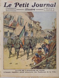 Das Ende des Fiume-Abenteuers, aus Le Petit Journal, 9. Januar 1921 von French School