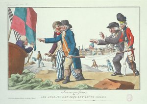 Die Engländer besteigen ihre Städte, November 1803