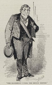 Der Ex-Präfekt unter dem Zweiten Kaiserreich (Stich) von French School