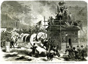 Der Fall der Vendome-Säule von French School