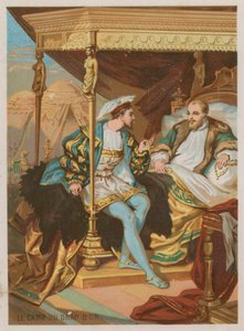 Das Feld des Goldenen Tuchs von French School
