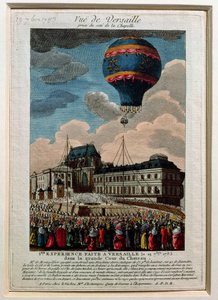 Das erste Ballonexperiment im Schloss Versailles, 19. September 1783