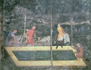 Der Fischteich, aus dem Hirschzimmer, 1343