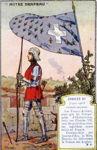 Die Flagge der Francs Archers von Karl VII. von French School
