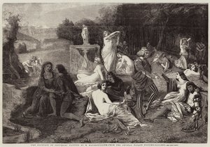 Der Brunnen der Jugend (Gravur) von French School