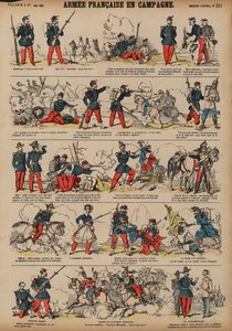 Die französische Armee auf dem Land von French School