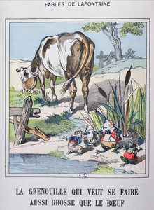 Der Frosch und der Ochse, aus 