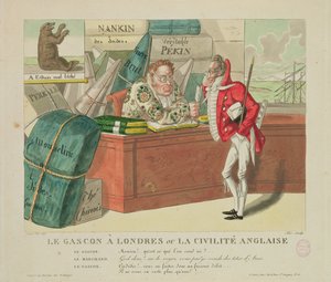Der Gascogner in London, oder Englische Höflichkeit, 1806 von French School