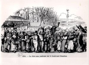 Der Schinkenmarkt am Boulevard Bourdon, Paris