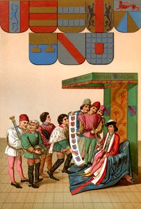 Der König der Waffen zeigt den Herzog von Bourbon von French School