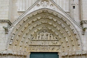 Das Jüngste Gericht, vom mittleren Tympanon der Westfassade
