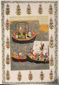 Die letzte Reise von Sindbad, Illustration für Sindbad der Seefahrer, aus Tausendundeine Nacht, 1895