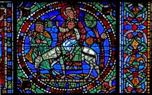 Das Leben Christi Fenster: Flucht nach Ägypten - die Rückkehr von French School