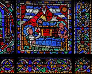 Das Leben Christi Fenster: Die Geburt Christi