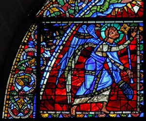 Das Leben Christi Fenster: Ein Engel von French School