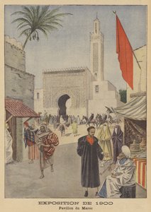 Der marokkanische Pavillon auf der Weltausstellung 1900 in Paris