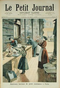 Das neue Hilfspostamt in Paris, aus Le Petit Journal, 18. Mai 1894