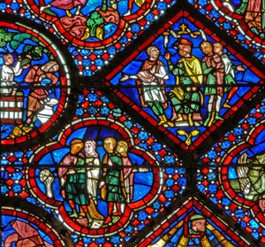 Das Noah-Fenster: Die Entdeckung des Weinstocks von French School