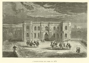 Das Observatorium von Paris im Jahr 1671 (Gravur)