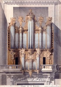 Die Orgel von Saint-Eustache von French School