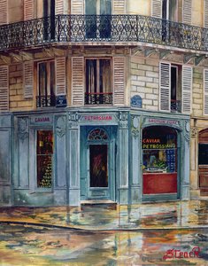 Das Petrossian-Kaviar-Geschäft in Paris von French School
