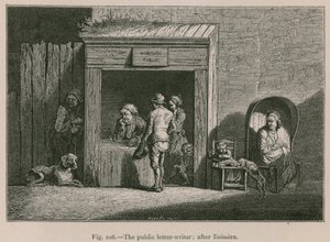 Der öffentliche Briefschreiber; nach Boissieu von French School