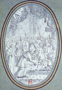Empfang von Kardinal Flavio Chigi (1631-93) durch Ludwig XIV. (1638-1715) am 29. Juli 1664
