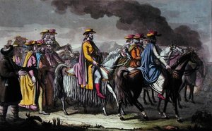 Der Regent von Tibet und seine Anhänger