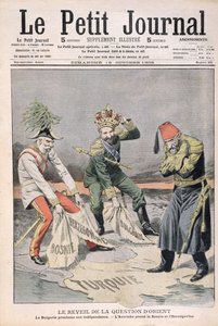 Das Wiederaufleben der Angelegenheiten orientalischer Länder und des Balkans, Titelillustration aus Le Petit Journal, 18. Oktober 1908