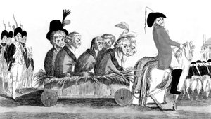 Die Rückkehr von Varennes, am 21. Juni 1791 von French School