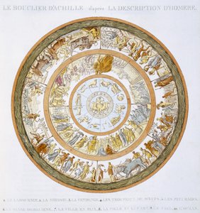 Der Schild des Achilles, nach der Beschreibung in Homers Ilias, 1815