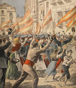 Der Spanisch-Amerikanische Krieg, Illustration aus Le Petit Journal: Supplement illustre, 18. Mai 1898