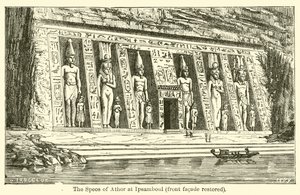 Der Speos von Athor in Ipsamboul, restaurierte Frontfassade