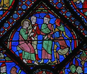 Das St. Jakobus Fenster: Mit Almongenes (Hermogines), Filetus und Dämonen