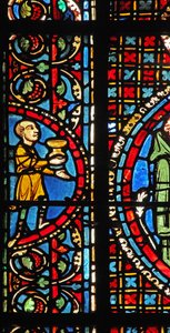 Das St. Lubin Fenster: Die Stifter - Winzer von French School