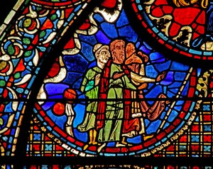 Das St. Lubin Fenster: Treibt ein Haus in der Nähe von Chartres aus