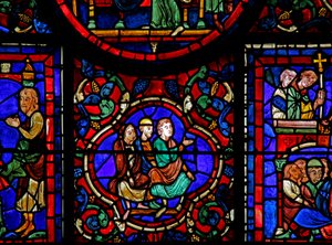 Das St. Martin Fenster: Dekorativ von French School