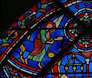 Das St. Thomas Fenster: Engel besuchen das Grab des Heiligen Thomas