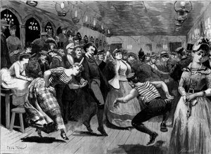 Der Donnerstagabendball in „La Grenouillère“ bei Paris von French School